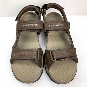 Skechers Brown Men's Adjustable Strap Sandals